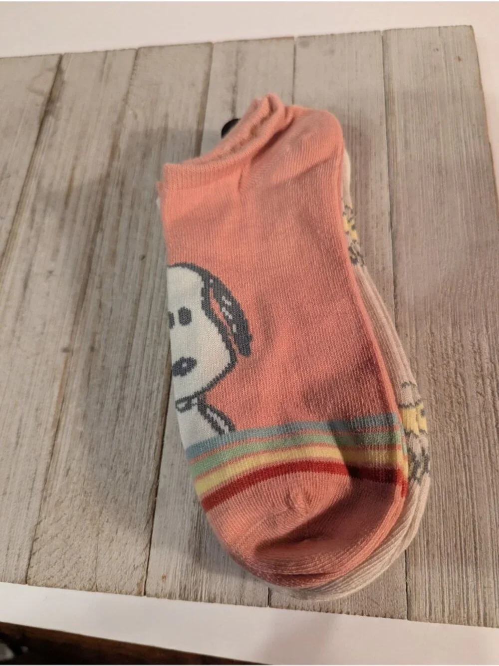 Peanuts Snoopy Low Cut Socks Shoe Size 4-10 Set of 3 Pairs